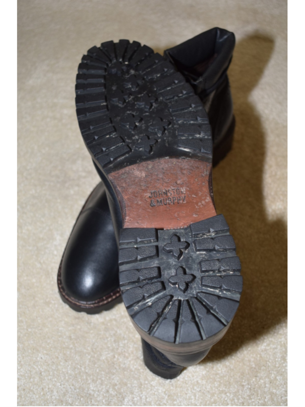 JOHNSTON & MURPHY "SHEEPSKIN" BOOTS 11 M $275 - Picture 7 of 8